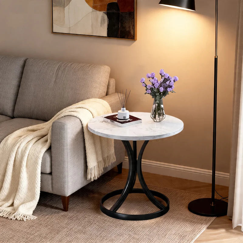 Creative living room side table, coffee table, small round coffee table, modern decorative bedside table, bedroom coffee Taj Home Store
