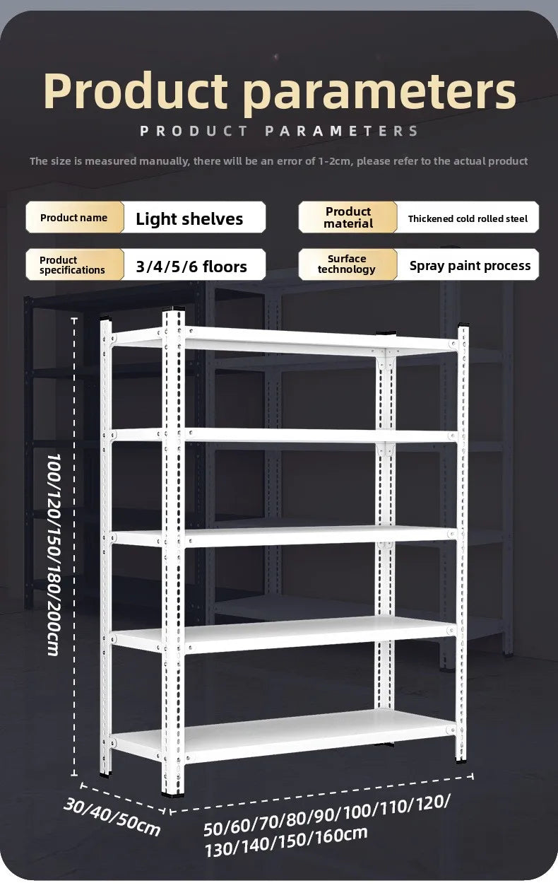 Stable Household Goods Shelves Home Shelves Living Room Multi-layer Balcony Living Room Kitchen Iron Shelves Taj Home Store