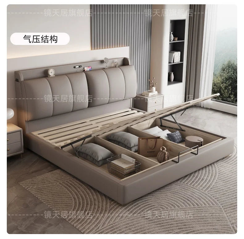Bedroom Storage Bed Modern Corium Wedding Luxury Bed Corium Double Recamaras Matrimoniales Completas Muebles Home Furniture Taj Home Store