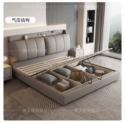 Bedroom Storage Bed Modern Corium Wedding Luxury Bed Corium Double Recamaras Matrimoniales Completas Muebles Home Furniture Taj Home Store