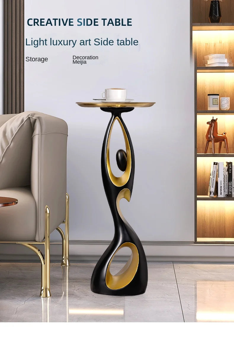 Creative Home Decor Art Abstract Sofa Side Table Light Luxury Living Room Porch Decoration Corner Table Designer Furniture Taj Home Store