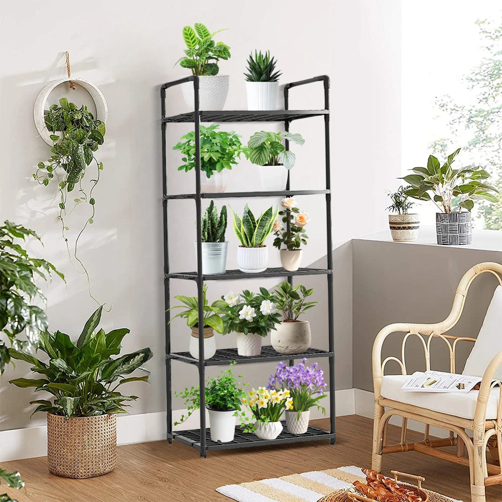 5 Tier Shelving Unit Adjustable Storage Shelf 66 Lbs Capacity Standing Shelf for Kitchen Pantry Closet Bathroom Laundry Garage Taj Home Store
