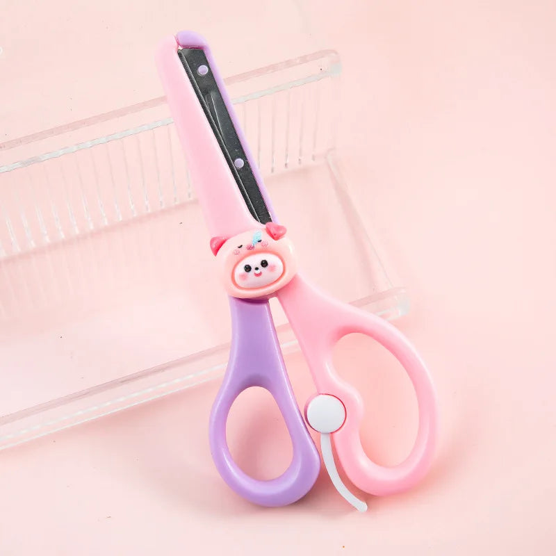 Cute style round-tip safety scissors for DIY arts and crafts, office &amp; school. Taj Home Store