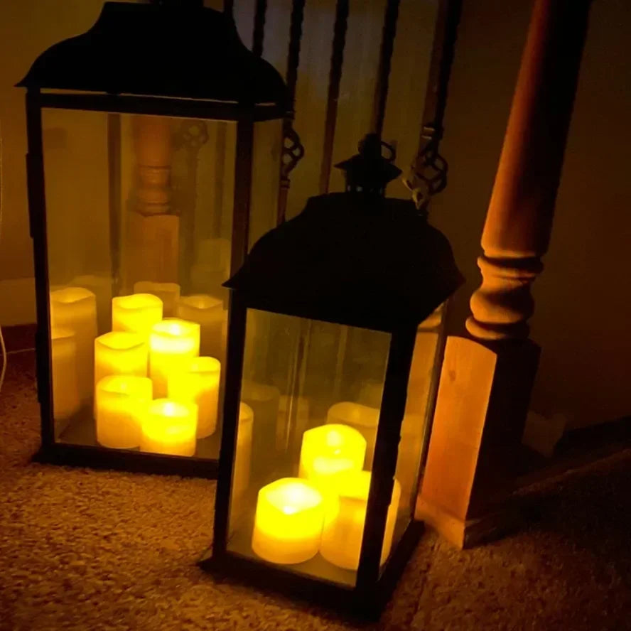 LED Flameless Flickering Candles Lamp Home Decoration Battery Powered Candles for Wedding Decor Birthday Party Supplies Warm Taj Home Store