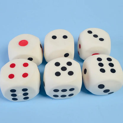 2.56" Squishies Dice Kawaii Soft Slow Rising Large 6-Sided Dice with Dots Stress Relief Kids Toys Collection Decorative Props Taj Home Store