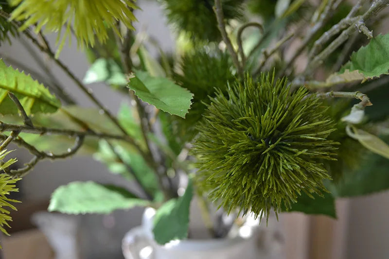 Artificial Plants Dandelion Bouquet Vases for Home Decor Wedding Decorative Fake Flowers Needlework Ornamental Flowerpot Taj Home Store