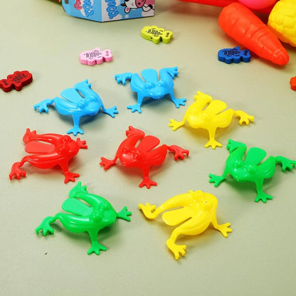 50-5PCS Jumping Frog Toys Parent-child Bounce Frogs Anxiety Toy Kids Assorted Stress Relief Toys Children Birthday Party Gifts Taj Home Store