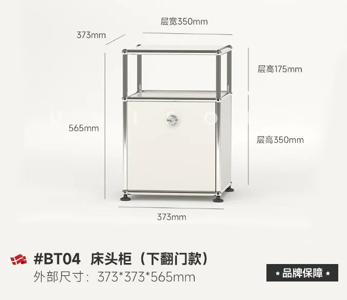 Bedside Table Milk White Bedroom Modern Minimalist Living Room Side Cabinet Storage Cabinet Taj Home Store