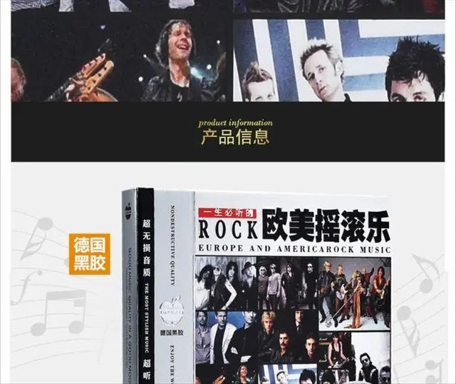 European And American Classic English Rock Music Song Cd Set Selected Car Cd Record 3cd Taj Home Store