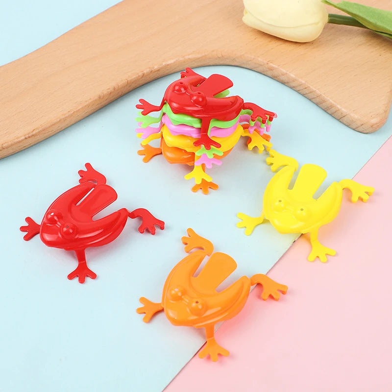 50-5PCS Jumping Frog Toys Parent-child Bounce Frogs Anxiety Toy Kids Assorted Stress Relief Toys Children Birthday Party Gifts Taj Home Store
