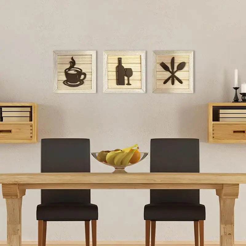 Wall Art Decor Framed Framed Artwork 3 Pieces Modern Room Decor Beautiful Wall Sculptures Home Furnishing Decoration For Porch Taj Home Store