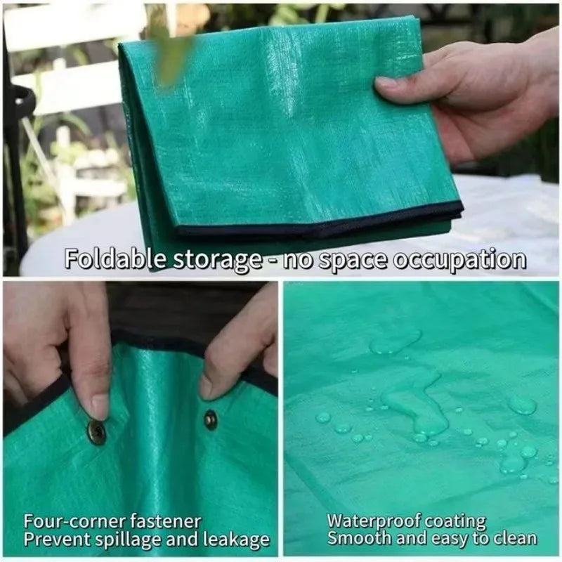 Waterproof Foldable Planting Mat Garden Mat Garden Potting Pad for Flowerpot Transplanting Mixing Soil Plant Pruning Garden Tool Taj Home Store