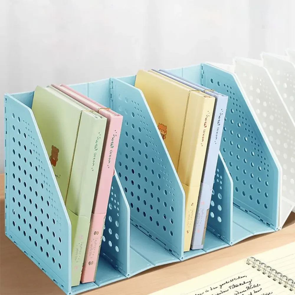 File Organizer Retractable File Holder Creative Foldable Desktop Bookend Bookshelf Adjustable File Storage Rack Office Supply Taj Home Store