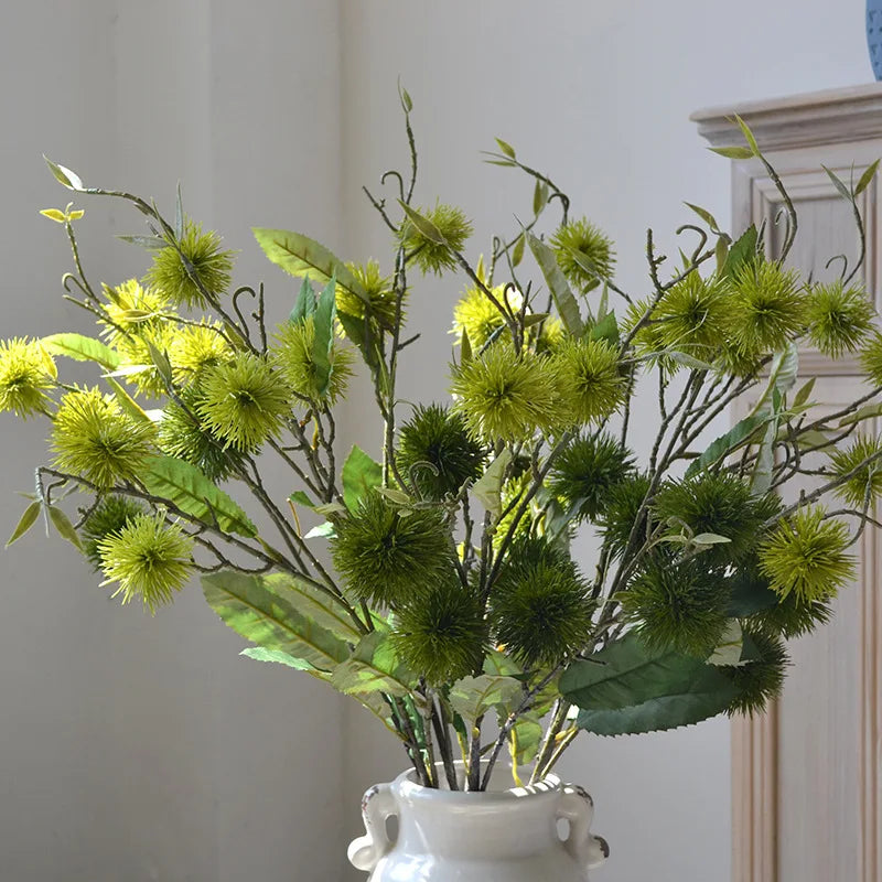 Artificial Plants Dandelion Bouquet Vases for Home Decor Wedding Decorative Fake Flowers Needlework Ornamental Flowerpot Taj Home Store