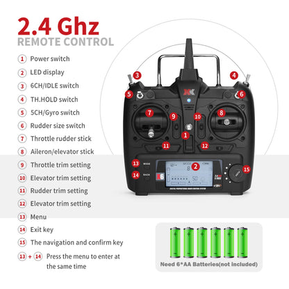 WLtoys K110S RC Helicopters for Adults,3D/6G Mode, 6 Channel Mini Remote control Helicopter,Brushless Motor,  with 3 Batteries Taj Home Store
