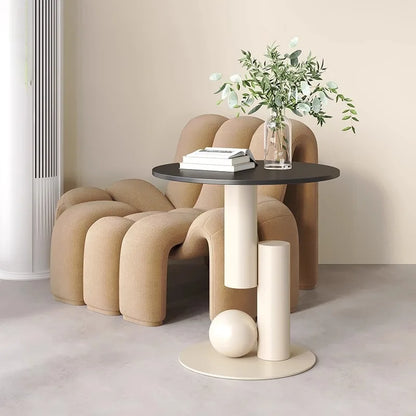 Living room sofa, small coffee table, side cabinet, living room home, light luxury bedside table, balcony, simple and creative Taj Home Store