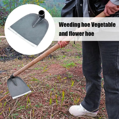 Garden Hoe Household Outdoor Farming Tools Forging Weeding Hoe for Digging Soil Planting Vegetables Flowers Taj Home Store