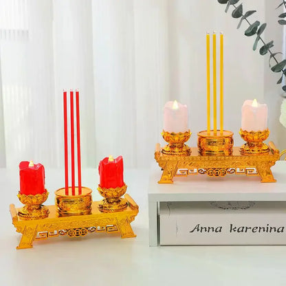 LED Candle Lights, Prayer Candles For Temples And Halls, Smokeless Swinging Wick Simulation Candles Taj Home Store