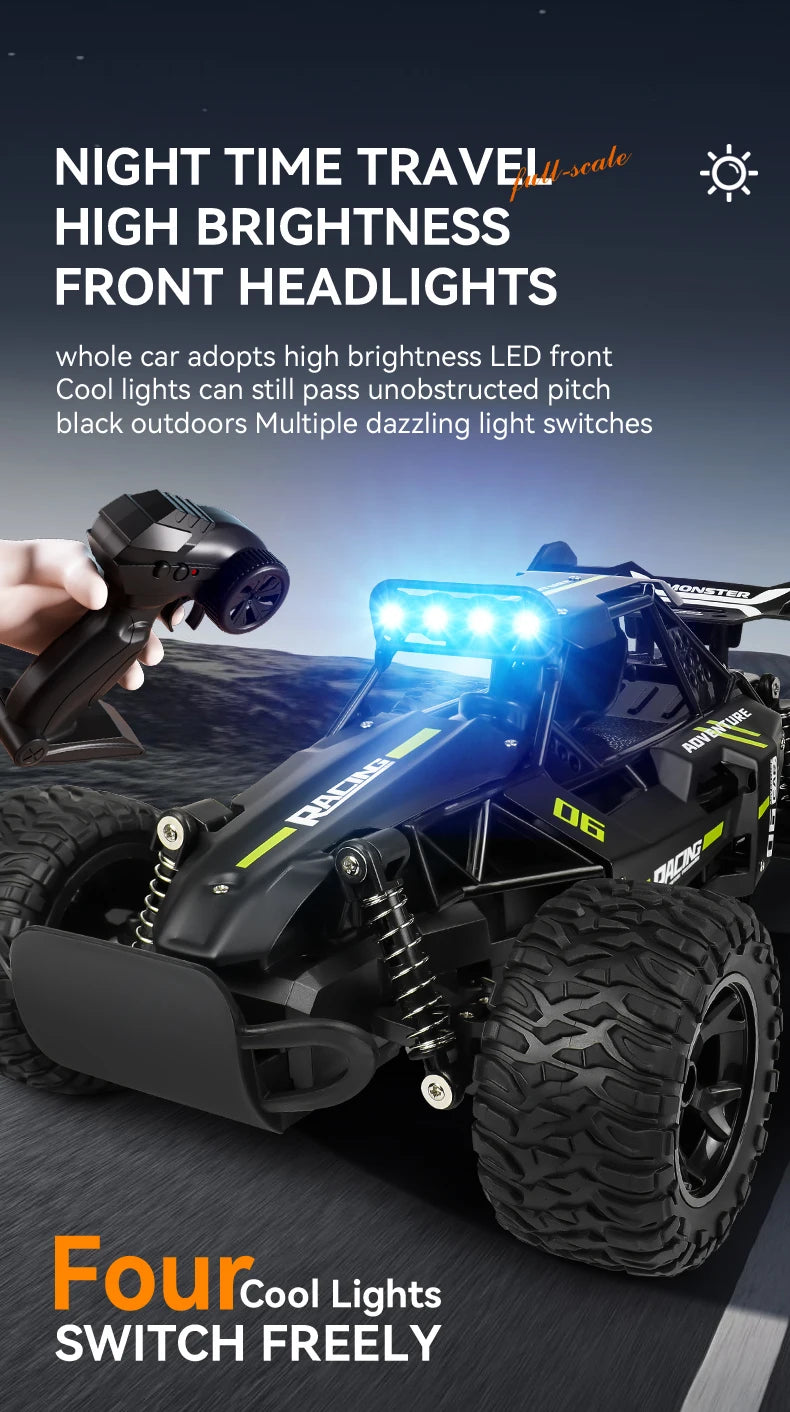 ZWN 1:12 1:16 20KM/H RC Car With LED Lights 2.4G Alloy Off-Road High Speed Vehicle Remote Control Cars Toys for Children Gifts Taj Home Store