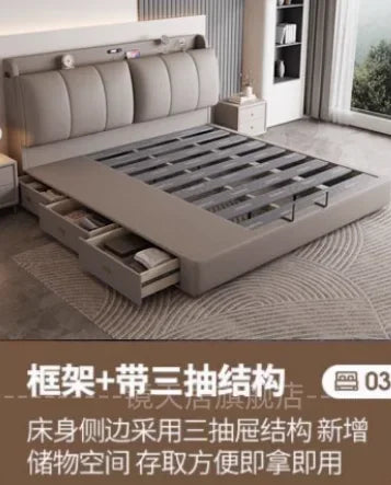 Bedroom Storage Bed Modern Corium Wedding Luxury Bed Corium Double Recamaras Matrimoniales Completas Muebles Home Furniture Taj Home Store
