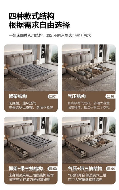 Bedroom Storage Bed Modern Corium Wedding Luxury Bed Corium Double Recamaras Matrimoniales Completas Muebles Home Furniture Taj Home Store