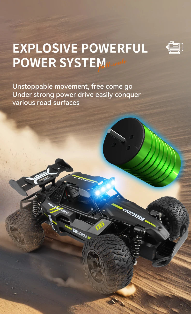ZWN 1:12 1:16 20KM/H RC Car With LED Lights 2.4G Alloy Off-Road High Speed Vehicle Remote Control Cars Toys for Children Gifts Taj Home Store