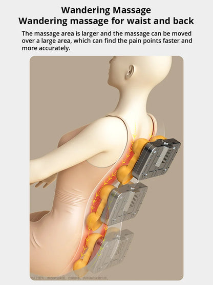 3D Multifunctional Waist and Back Massage Chair Shoulder and Cervical Kneading Tuina Hips Vibration Full Body Massager Taj Home Store