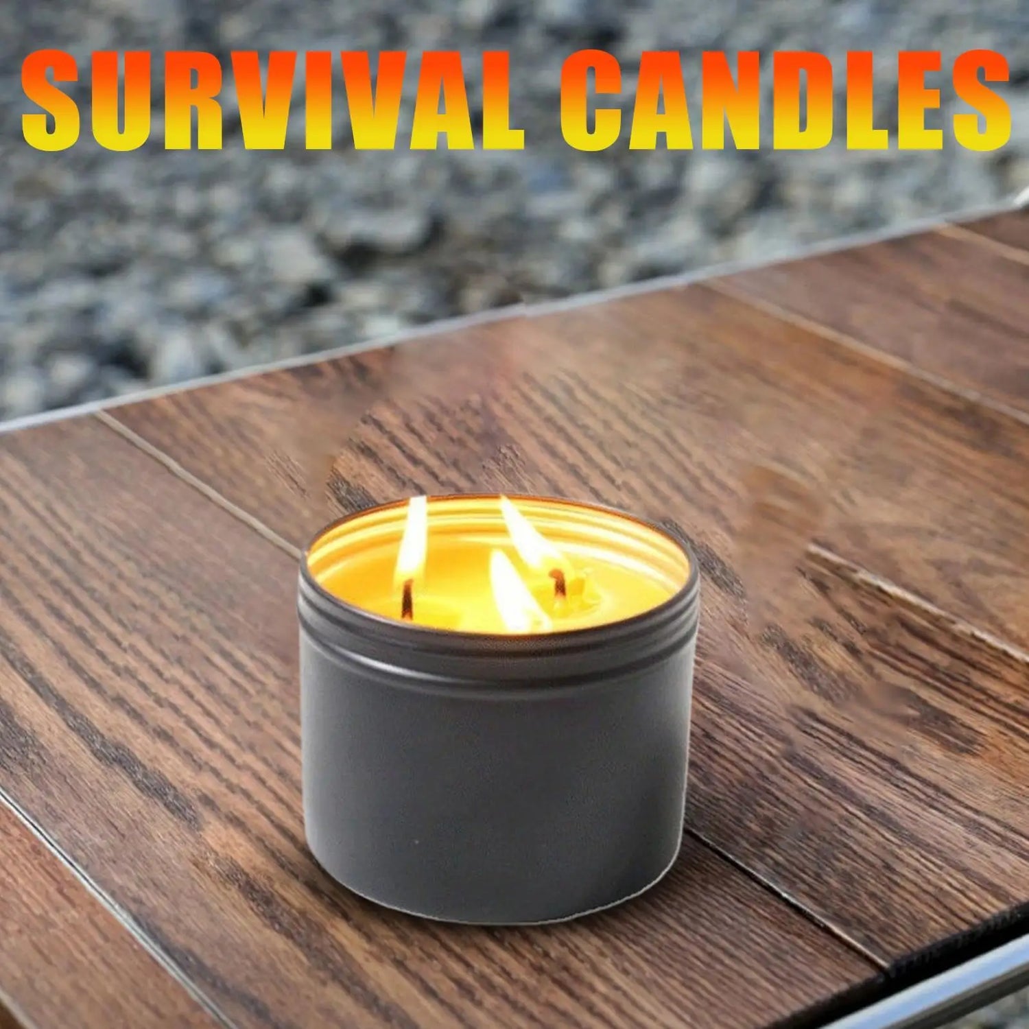 Power Outage Candles Unscented Candles with Jar 36 Hours Long Burning 3-Wick Lamp for Home Outdoor Activities Survival Fishing Taj Home Store