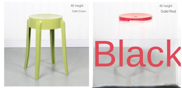 Chic Transparent Acrylic Bar Stool Modern Fashion High Seat Simple Plastic Bar Stool Design Taj Home Store