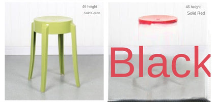 Chic Transparent Acrylic Bar Stool Modern Fashion High Seat Simple Plastic Bar Stool Design Taj Home Store