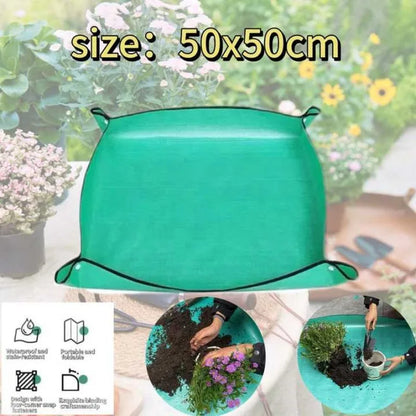 Waterproof Foldable Planting Mat Garden Mat Garden Potting Pad for Flowerpot Transplanting Mixing Soil Plant Pruning Garden Tool Taj Home Store