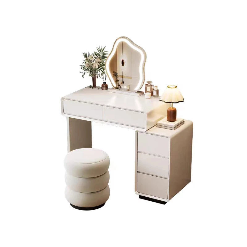 Bedroom Women Dressing Table Luxury Wood Storage Mirror Hairstyle Dressing Table Home White Muebles De Dormitorio Furniture Taj Home Store