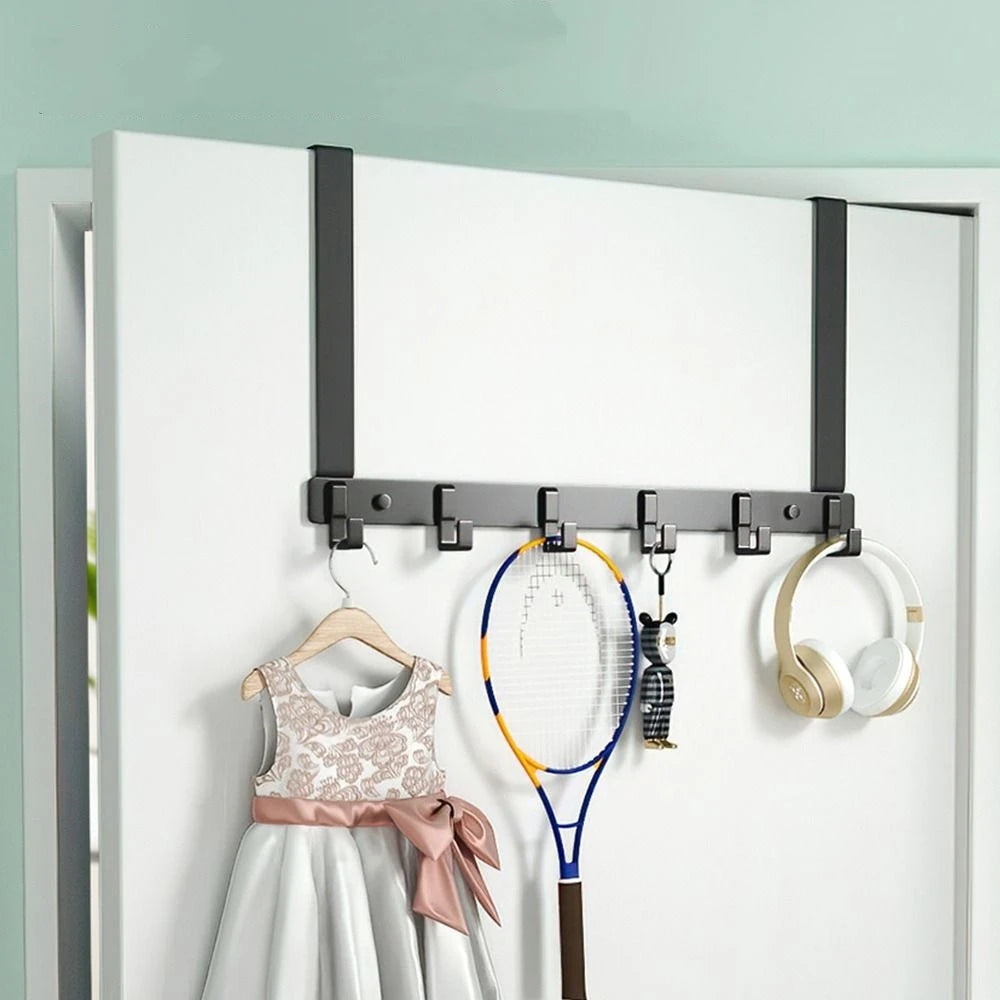 New Aluminum Alloy Door Hook Clothes Coat Hat Towel Hanger Holder Home Bathroom Organizer Rack Kitchen Storage Hooks Taj Home Store