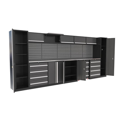 Garage Steel Mechanic Tools Storage Cabinet With Wall Cabinets Single,double-door Cabinets And Tool Trolley For Workshop Taj Home Store