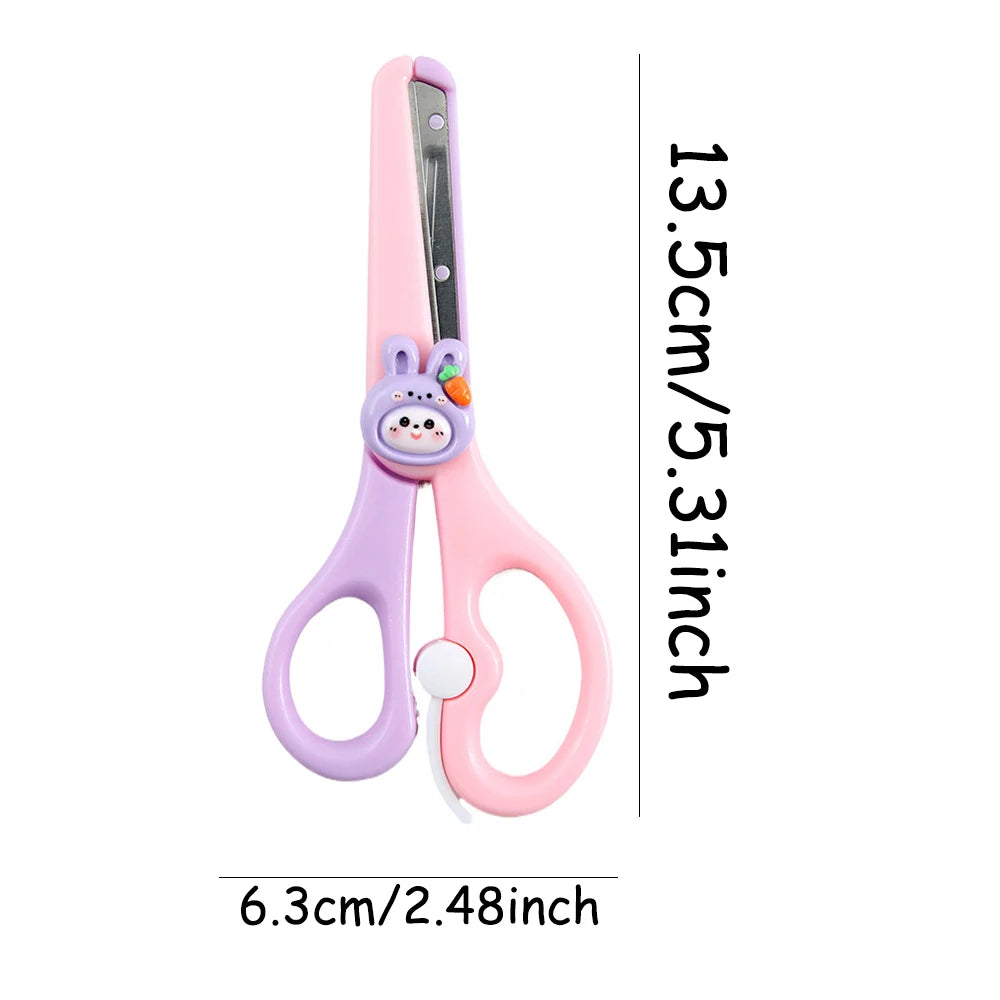 Cute style round-tip safety scissors for DIY arts and crafts, office &amp; school. Taj Home Store