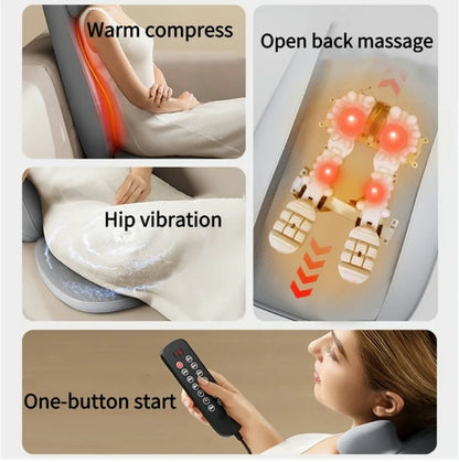 Shiatsu Full Body Massager with Heat Massage Chair Pad Kneading for Neck Back Shoulder Massage Cushion Seat Home Office Use Gift Taj Home Store
