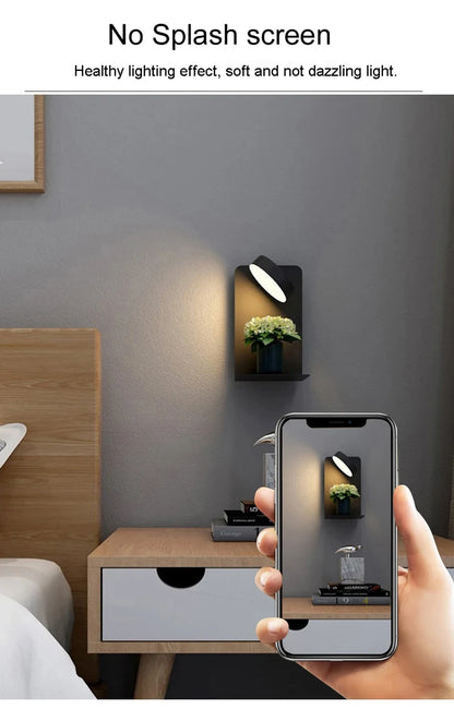 Bedroom Led Wall Lamps with USB Charge Wall Light Indoor Lamp for Living Room Decor Wall Panels with Switch Aisle Modern Sconce Taj Home Store