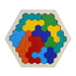 Hexagonal Wooden Geometric Shape Jigsaw Puzzles Chess Game Board Montessori Toys Brain Teaser Educational Intelligence Toys Taj Home Store