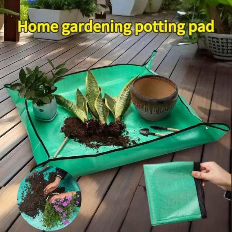 Waterproof Foldable Planting Mat Garden Mat Garden Potting Pad for Flowerpot Transplanting Mixing Soil Plant Pruning Garden Tool Taj Home Store