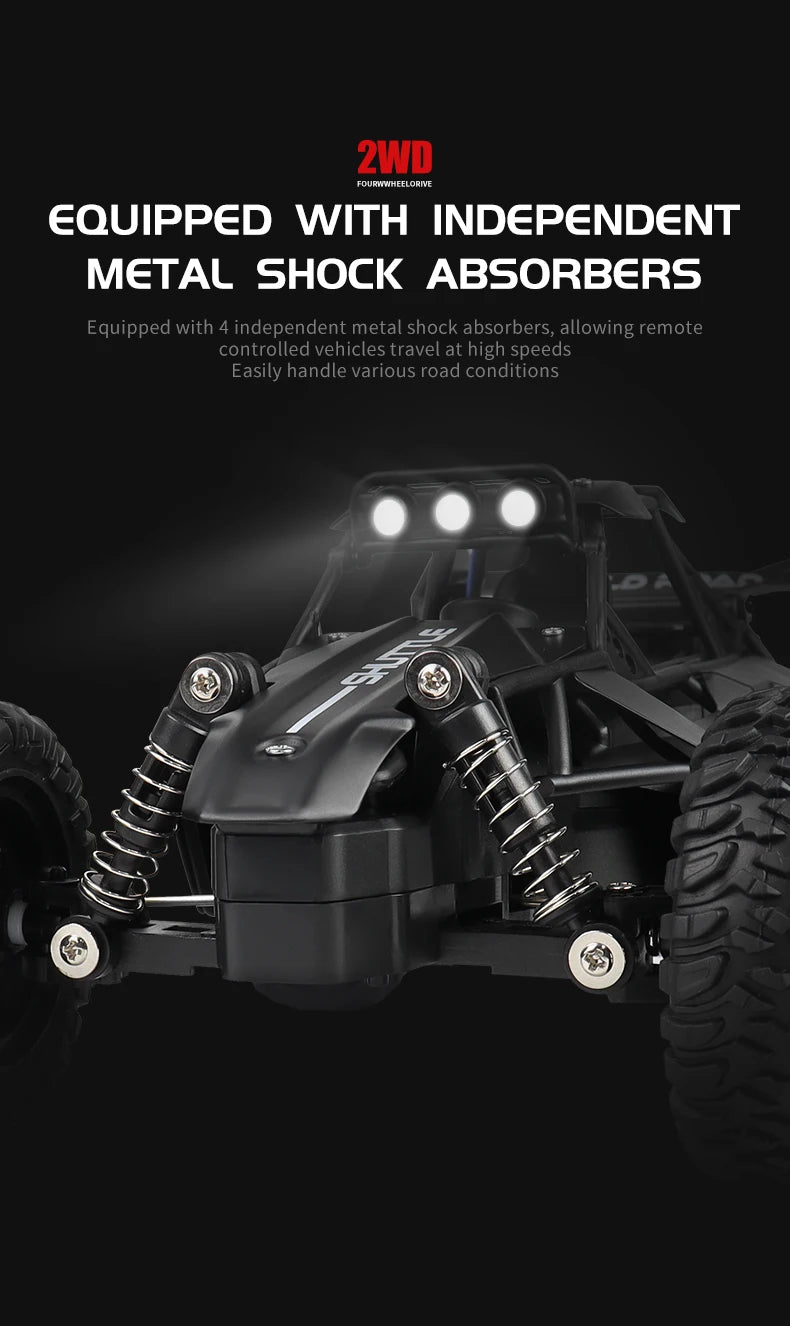 ZWN 1:12 1:16 20KM/H RC Car With LED Lights 2.4G Alloy Off-Road High Speed Vehicle Remote Control Cars Toys for Children Gifts Taj Home Store