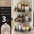 Bathroom Shelves Organizer No Punching Required Kitchen Corner Shelf Racks Shampoo Makeup Storage Holder Shower Towel Caddy Rack Taj Home Store