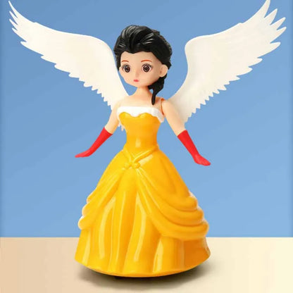 Kids Electric Toys Cute Angel Girl Princess Doll Gimbal Will Dancing Toy With Lights Music Interactive Light-emitting Toy Gifts Taj Home Store