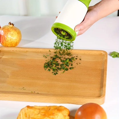 1pc Manual Herb Grinder Spice Mill Parsley Shredder Vegetable Cutter Coriander Mincer Chili and Cilantro Kitchen Tool Gadget Taj Home Store