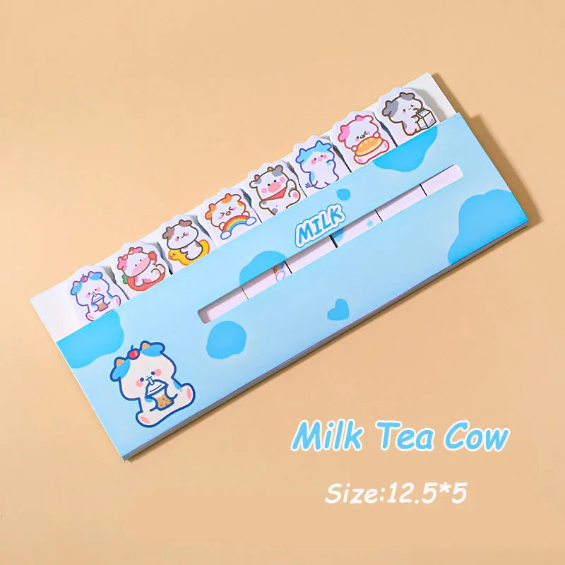 Creative Cute Cartoon Animal Index Stickers Stationery Notebook High Appearance Convenience Stickers Student Supplies Taj Home Store