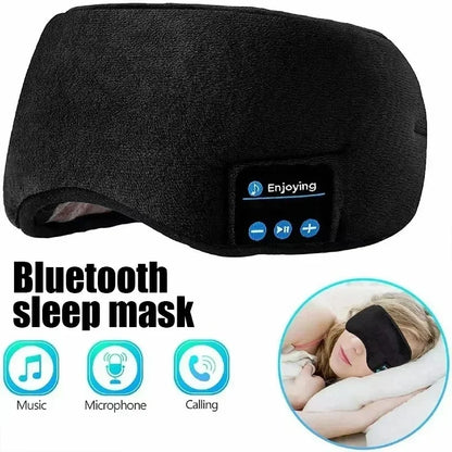 Eye Mask Sleep Headphones Bluetooth Sleeping Headphones Bluetooth Headband Soft Elastic Comfortable Wireless Music Earphones Taj Home Store