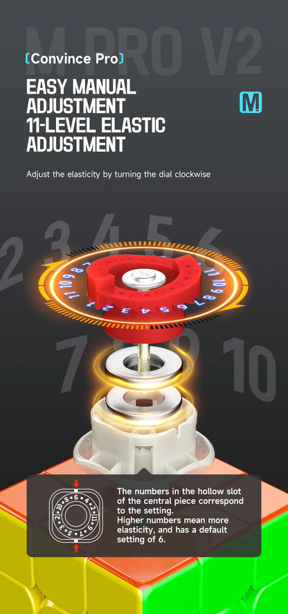 [JudyCube] QIYI M PRO Series Qiyi M PRO V2 Pioneer UV 3X3 Magnetic Magic Speed Cube QIYI Magnetic Fidget Toys Children&
