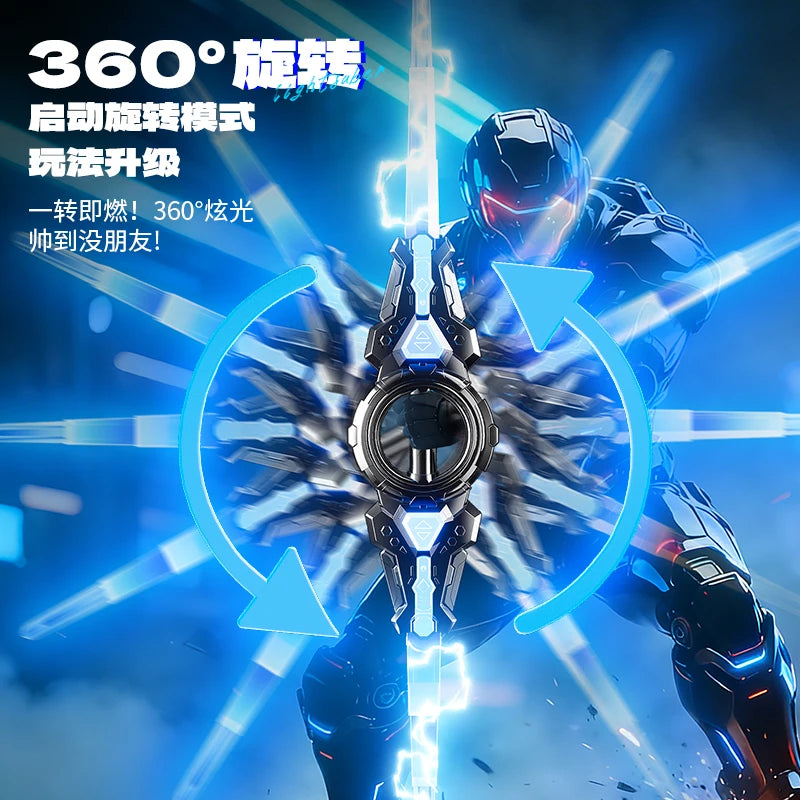 Fire spinning sword, double-edged light sword, children&