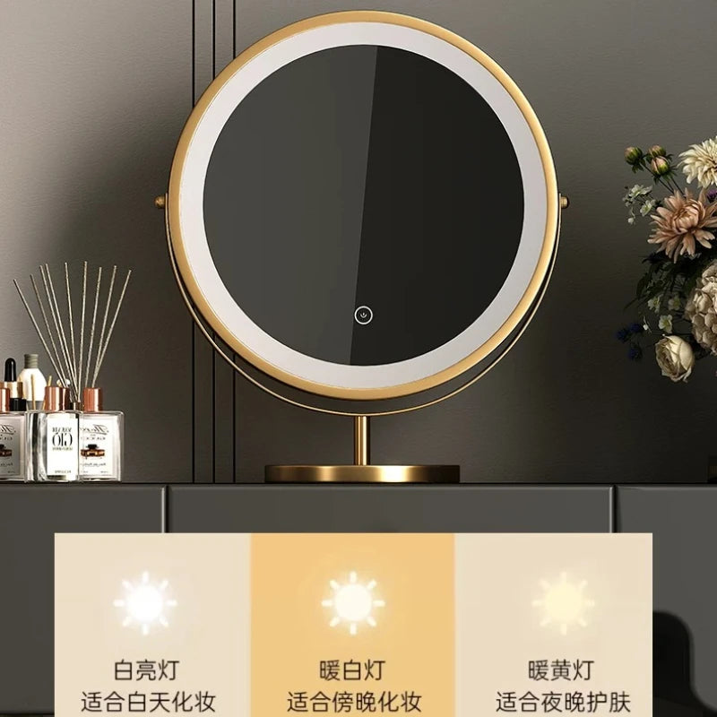 Bedroom Dressing Table Dresser Desks Makeup Mirror Storage Cabinet Light Luxury Premium Vanity Desk Toiletries Tables Furniture Taj Home Store
