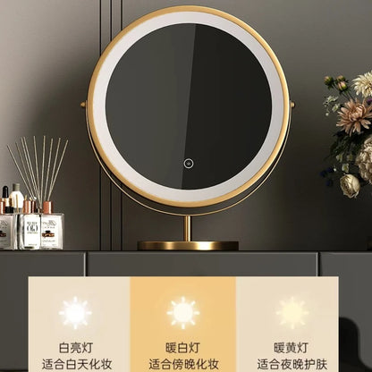 Bedroom Dressing Table Dresser Desks Makeup Mirror Storage Cabinet Light Luxury Premium Vanity Desk Toiletries Tables Furniture Taj Home Store