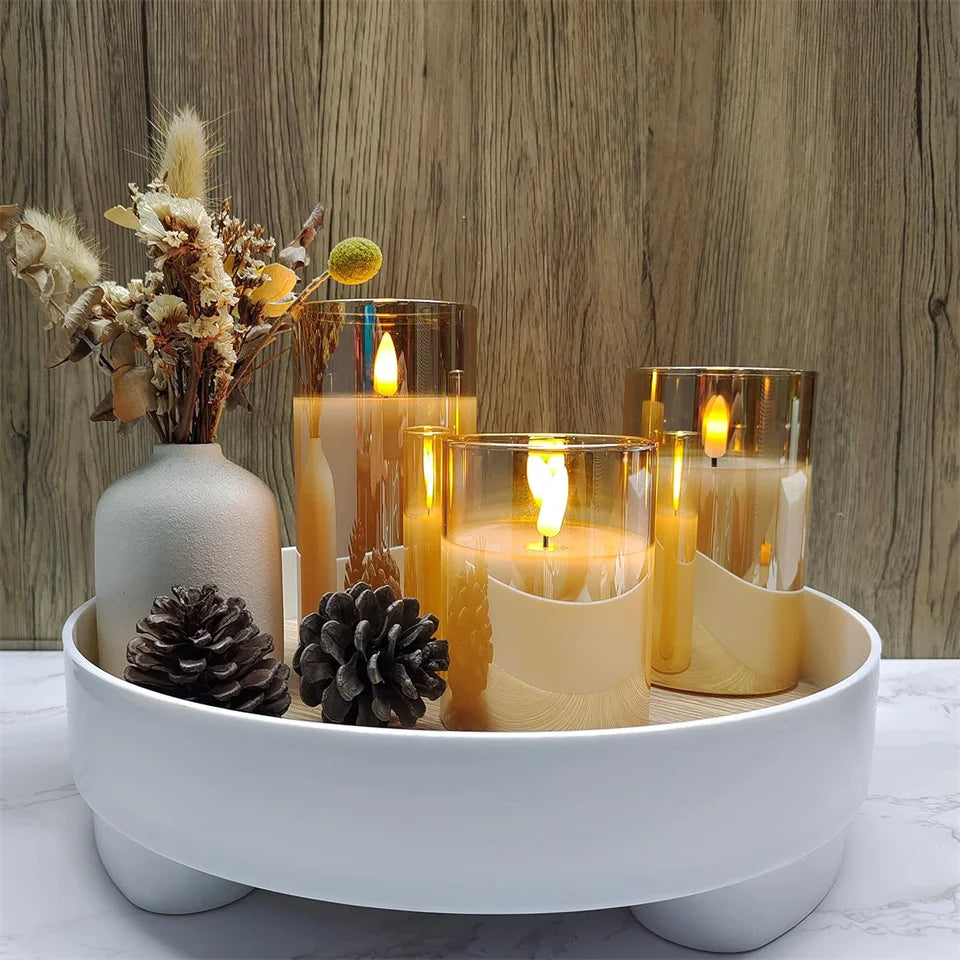 Battery Operated LED Flameless Candles with Remote and Timer Real Wax Candles Flickering Light for Wedding Home Party Decor Taj Home Store